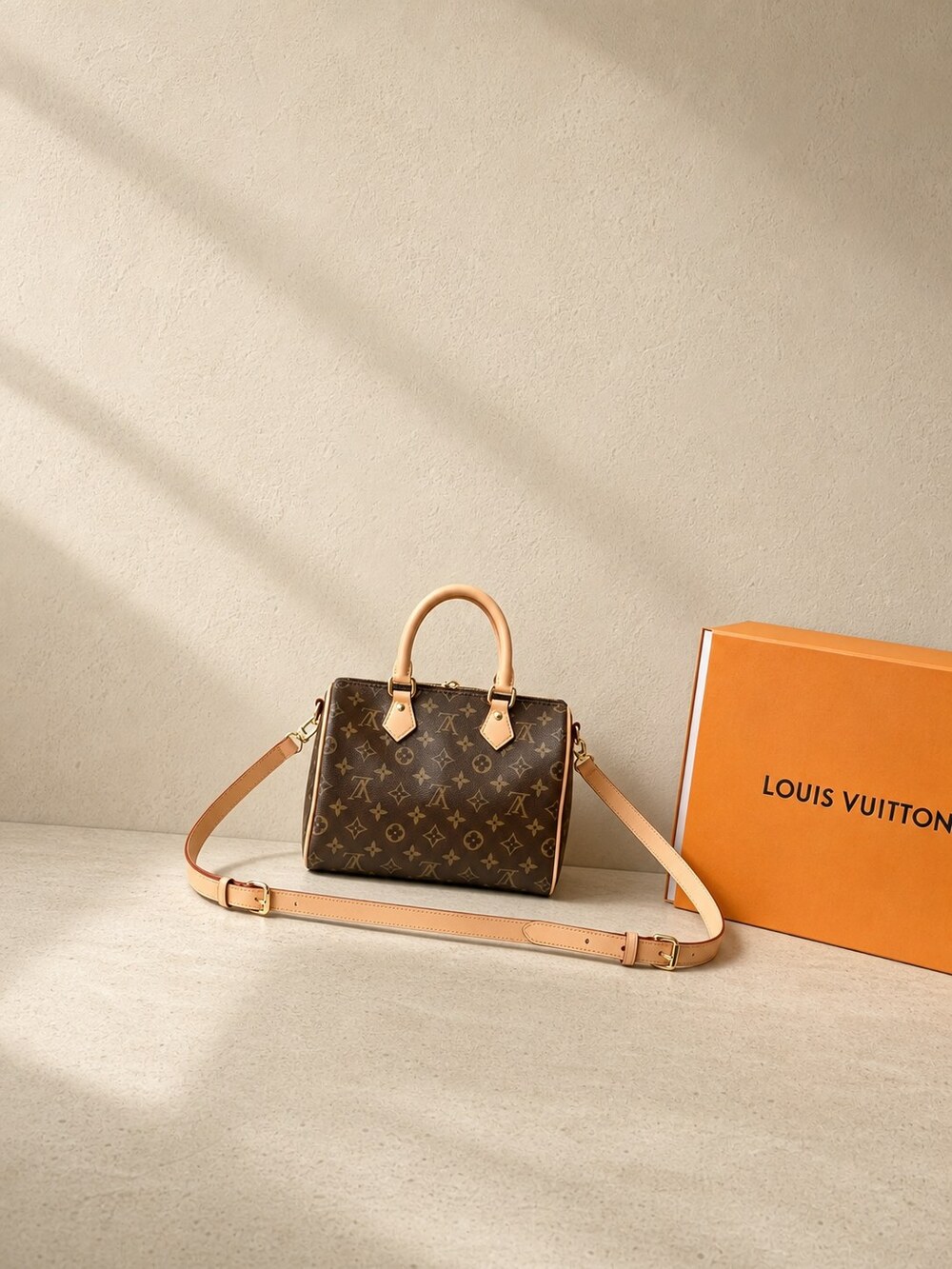 Louis Vuitton Monogram Canvas Speedy 25 with Detachable Strap